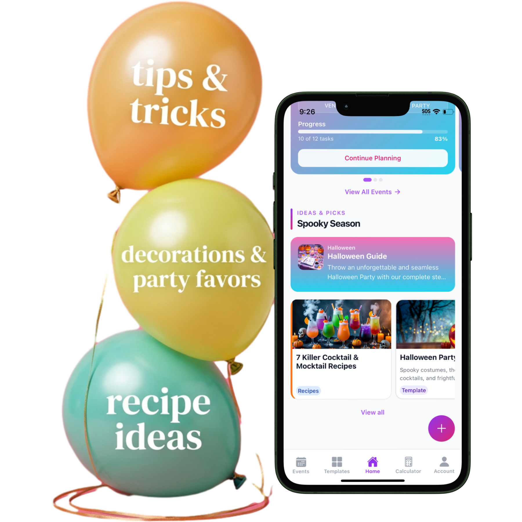 PartyBreeze app: seasonal tips and party ideas